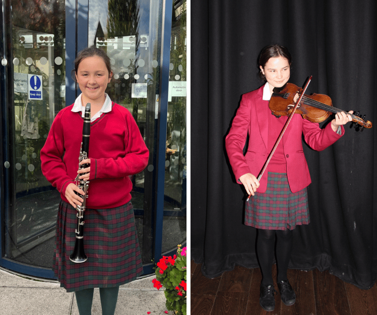 National Children's Orchestra success for Elodie and Emilia