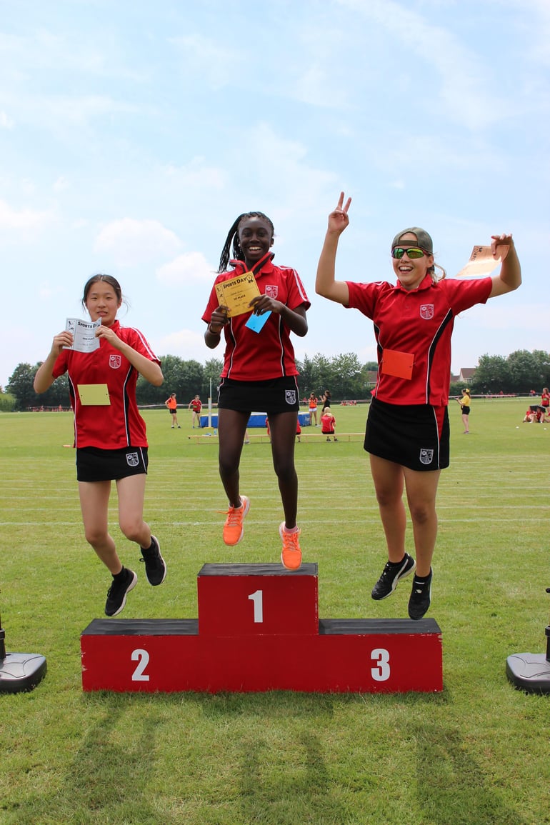 Three cheers for an excellent sports day!