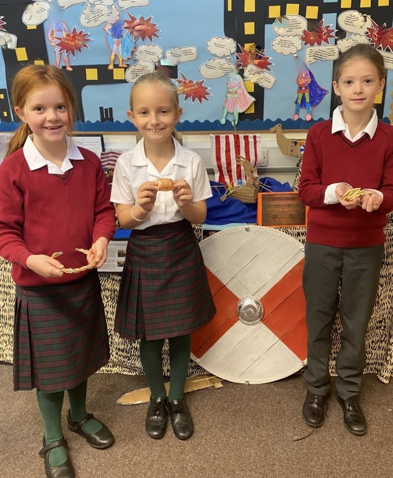 Junior School visit from a Viking